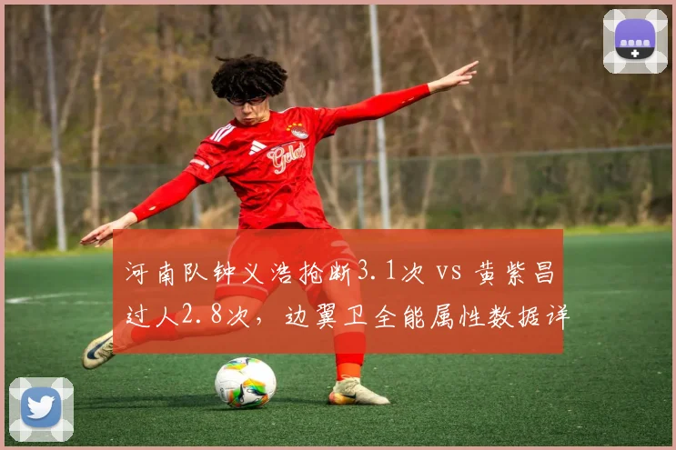 河南队钟义浩抢断3.1次 vs 黄紫昌过人2.8次,边翼卫全能属性数据详解